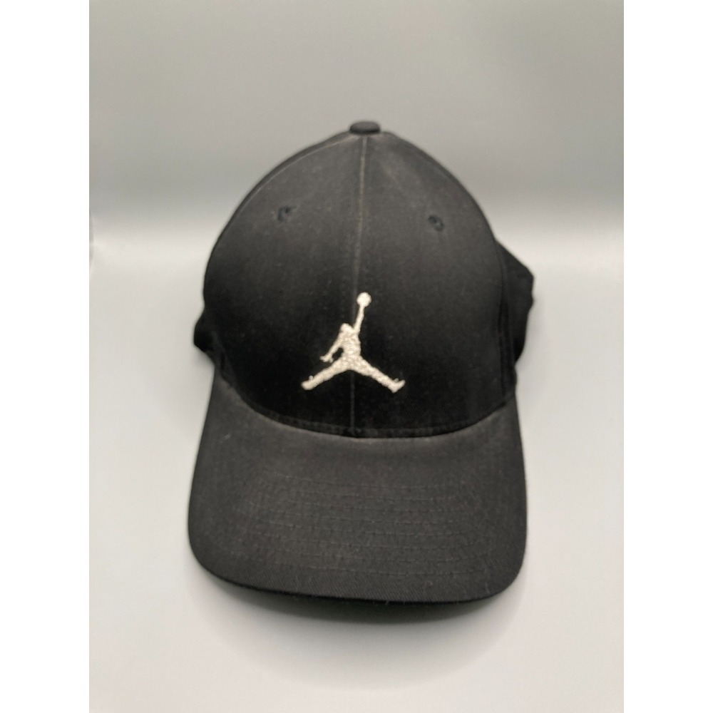 Jordan Hat Mens Black Flexfit Cap Jumpman Nike Basketball Athletic Golf Fitted